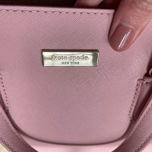 Like New Kate Spade Laurel Way Evangelie Rose Jade Saffiano leather satchel - Picture 13 of 14